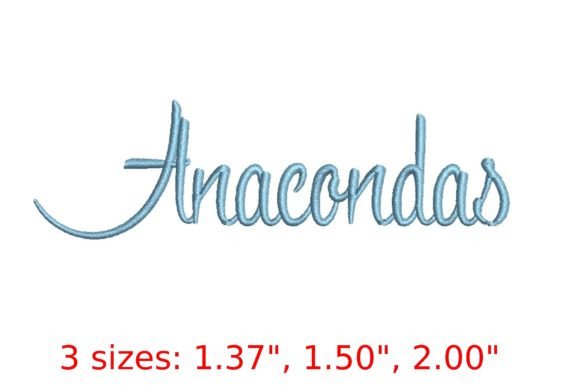 Anacondas Embroidery Font: A Designer’s Review