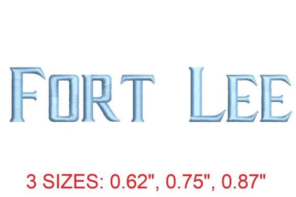 Fort Lee Embroidery Font Review for Apparel