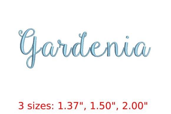 Gardenia Font Review: Elegant Script for Embroidery