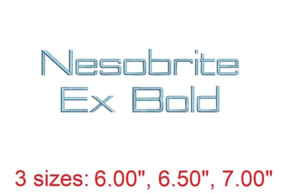Nesobrite EX Bold Font Review for Craft Fairs