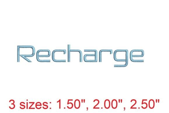 Recharge Embroidery Font: A Designer’s Review