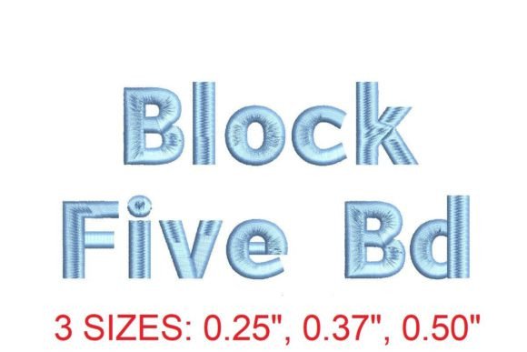 Review: Block Five Bold Embroidery Font for Craft Fairs