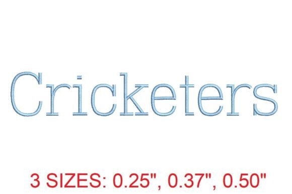 Review: Cricketers Embroidery Font for Sports Gear