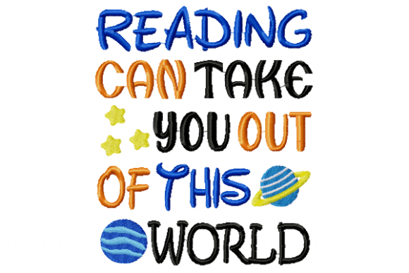 Review: Reading Can Take You Embroidery Design