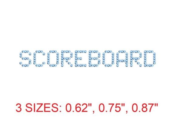 Review: Scoreboard Embroidery Font for Boutique Sweatshirts