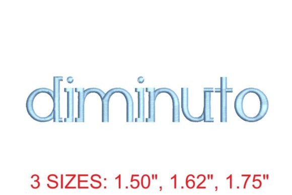Reviewing the Diminuto RG Embroidery Font