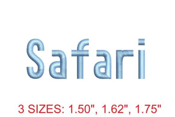 Safari Embroidery Font: A Wild Twist for Holiday Gifts